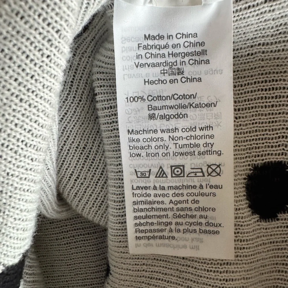 J. Crew Polka Dot Crew Neck Pullover Sweater Size M